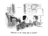 "Morton's on the cutting edge of pooped." - New Yorker Cartoon Premium Giclee Print by James Stevenson