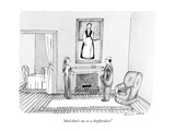 "And that's me as a shepherdess!" - New Yorker Cartoon Premium Giclee Print by Victoria Roberts