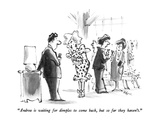 "Andrea is waiting for dimples to come back, but so far they haven't." - New Yorker Cartoon Premium Giclee Print by Lee Lorenz