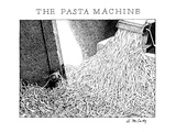The Pasta Machine - New Yorker Cartoon Premium Giclee Print by Ann McCarthy