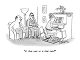 "Is that cute or is that cute" - New Yorker Cartoon Premium Giclee Print by Edward Frascino