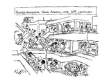 Hunter-Gatherers, North America, Late 20th Century - New Yorker Cartoon Premium Giclee Print by Sidney Harris