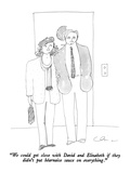 "We could get close with David and Elizabeth if they didn't put Béarnaise …" - New Yorker Cartoon Premium Giclee Print by Richard Cline