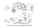 "I just can't seem to get into the spirit of the thing." - New Yorker Cartoon Premium Giclee Print by Gahan Wilson
