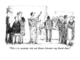 "This is it, everybody.  Jack and Harriet Schroeder sing Harold Arlen." - New Yorker Cartoon Premium Giclee Print by Robert Weber