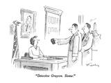 "Detective Grayson.  Sleaze." - New Yorker Cartoon Premium Giclee Print by Mike Twohy