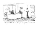 "Sam, this is Willie Zimmer, whose quite authority informs the mailroom." - New Yorker Cartoon Premium Giclee Print by Robert Weber