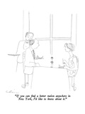 "If you can find a better melon anywhere in New York, I'd like to know abo…" - New Yorker Cartoon Premium Giclee Print by Richard Cline