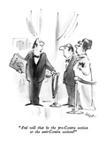 "And will that be the pro-Contra section or the anti-Contra section" - New Yorker Cartoon Premium Giclee Print by Lee Lorenz