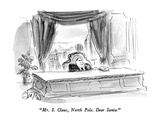 "Mr. S. Claus, North Pole.  Dear Santa:" - New Yorker Cartoon Premium Giclee Print by Edward Frascino