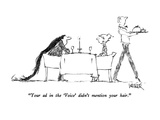 "Your ad in the 'Voice' didn't mention your hair." - New Yorker Cartoon Premium Giclee Print by Robert Weber