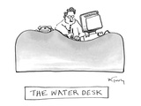 The Water Desk - New Yorker Cartoon Premium Giclee Print by Mike Twohy