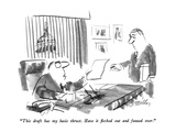 "This draft has my basic thrust.  Have it fleshed out and fuzzed over." - New Yorker Cartoon Premium Giclee Print by Donald Reilly