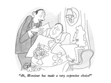 "Ah, Monsieur has made a very expensive choice!" - New Yorker Cartoon Premium Giclee Print by Gahan Wilson
