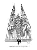 "The Cardinal seemed a little preoccupied today." - New Yorker Cartoon Premium Giclee Print by Joseph Farris