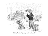 "Noah, I'm tired of doing battle with you!" - New Yorker Cartoon Premium Giclee Print by Edward Koren