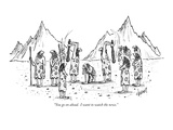 "You go on ahead. I want to watch the news." - New Yorker Cartoon Premium Giclee Print by Tom Cheney
