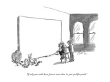 "If only you could have frozen some ideas in your prolific youth." - New Yorker Cartoon Premium Giclee Print by Edward Frascino