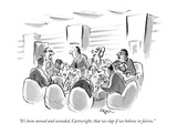 "It's been moved and seconded, Cartwright, that we clap if we believe in f…" - New Yorker Cartoon Premium Giclee Print by Lee Lorenz