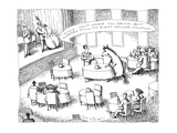 Waiter talking to a horse sitting at a table: "I know I can't make you dri…" - New Yorker Cartoon Premium Giclee Print by John O'brien