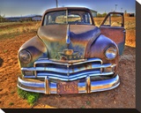Old Plymouth Door Open Stretched Canvas Print by Richard Desmarais