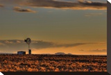 Windmill Hovenweep Sunset Stretched Canvas Print by Richard Desmarais
