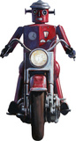 Moonrise (Robot on Motorcycle, Detail) by Eric Joyner Lifesize Standup Poster Stand Up por Eric Joyner
