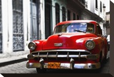 Red Car Stretched Canvas Print by Brian Stoneman