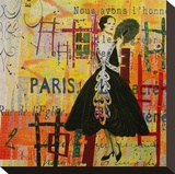 Paris-Fashion I Stretched Canvas Print by Irena Orlov