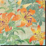 Tiger Lily Summer Stretched Canvas Print by Roberta Collier Morales