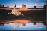Jump Dancer Stretched Canvas Print by Richard Desmarais