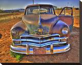 Old Plymouth Door Open Stretched Canvas Print by Richard Desmarais