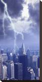 Chrysler Lightning Stretched Canvas Print by Richard Desmarais