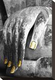Buddha Hand Stretched Canvas Print by Brian Stoneman
