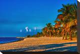 Smathers Beach Stretched Canvas Print by Vaughn Garner
