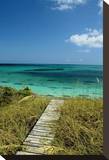 Board Walk to Heaven I Stretched Canvas Print by Jan Michael Ringlever
