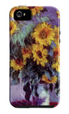 Still Life with Sunflowers iPhone 5 Case by Claude Monet
