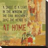 A Smile is a Light in the Window of the Soul Stretched Canvas Print by Irena Orlov
