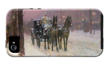 Street Scene with Two Cabs iPhone 5 Case por Frederick Childe Hassam
