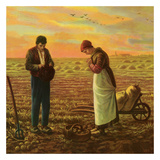 The Angelus Art by Jean-François Millet