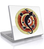 The Aboriginal Salamander-Laptop Sticker Stickers pour ordinateurs portables
