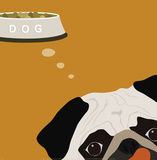 Peek-A-Boo: Pug Poster par Yuko Lau