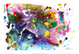 Meow Poster von Lora Zombie