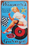 Winners Garage Tin Sign