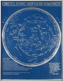 Constellations of the Northern Hemisphere (Blue) Prints by Kyle & Courtney Harmon