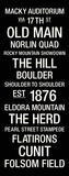 Colorado: College Town Wall Art Stretched Canvas Print