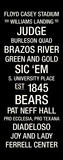 Baylor: College Town Wall Art Stretched Canvas Print
