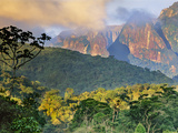 Rainforest and Granite Mountains, Serra Dos Orgaos National Park, Brazil Photographic Print by Frans Lanting