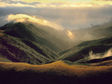 Coastal Fog Forming on Ridges (Aerial), Big Sur, California Photographic Print by Frans Lanting