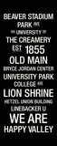 Penn State: College Town Wall Art Reproduction transférée sur toile